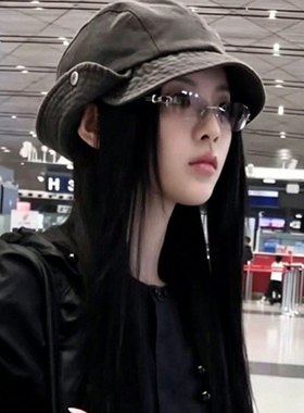 杨超越同款牛仔渔夫帽春夏防晒