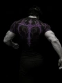Black and Purple Short Sleeves