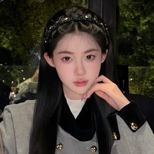 南法公主 韩系发箍带齿防滑富家千金小香风高级感轻奢头饰显脸小