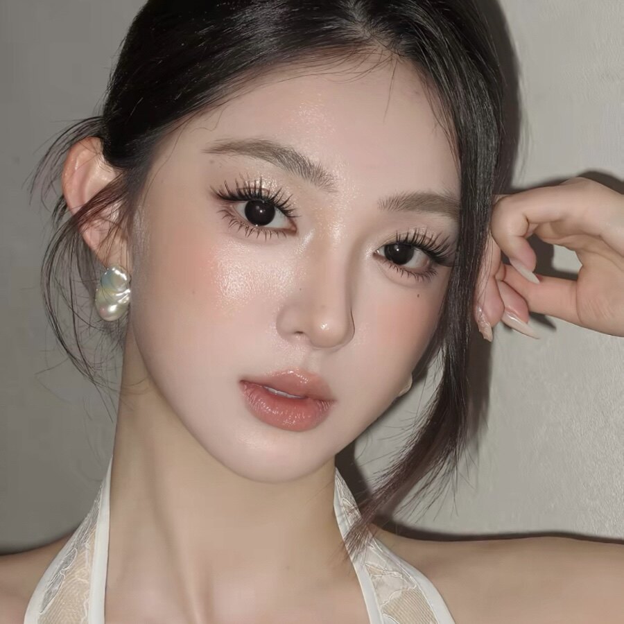 落日缪斯轻奢巴洛克白珍珠耳钉女
