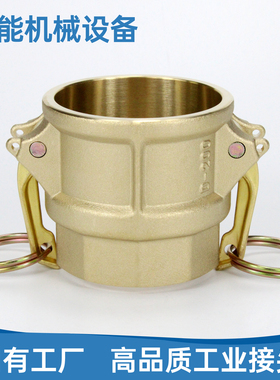 黄铜Camlock扳把式D型快速接头船用导静电输油内螺纹内丝阴端接头