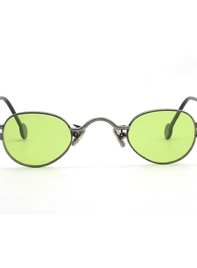 小椭框太阳镜可配近视复古椭圆形