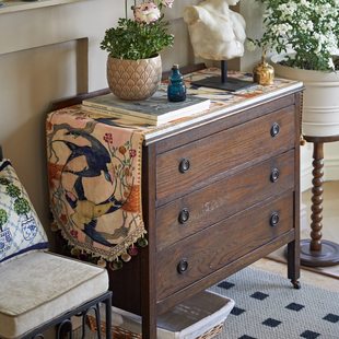 偏爱集复古高级感美式 英伦欧式 流苏餐桌玄关电视柜新中式 桌旗 法式