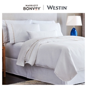 威斯汀酒店天梦之床贡缎四件套床品枕套被套床单床笠