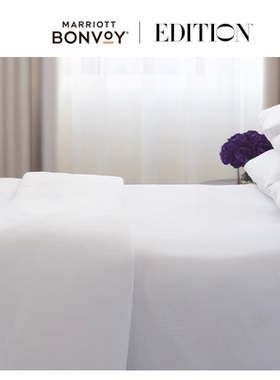 艾迪逊五星级酒店芙蕾特Frette定制床单单件全棉贡缎白色床上用品