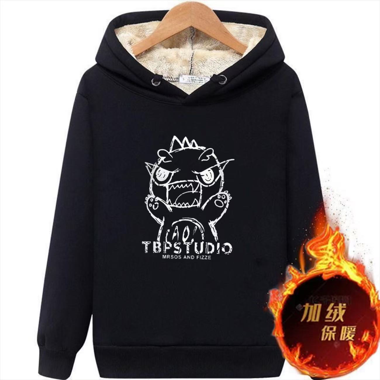 秋冬男士连帽卫衣冬款学生加绒