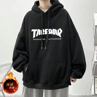 加绒加厚大码连帽冬季