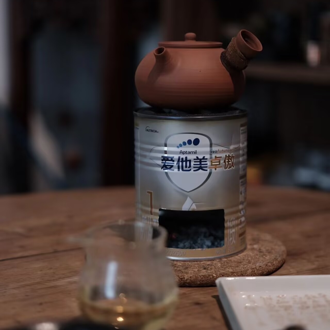 奶粉罐diy火炉碳炉内胆炉膛茶炉