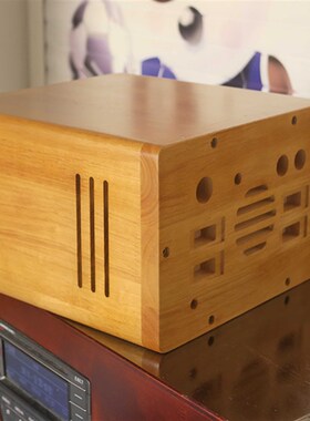 汽车拆车CD机改家用外壳实木功放机壳定做实木箱体胆机Z箱音箱手