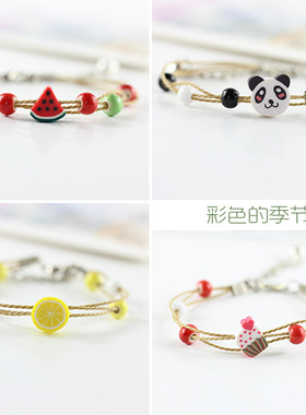 民族风贵妃醉窑变瓷珠陶瓷手链复古森系简约工艺个性手链厂家批发