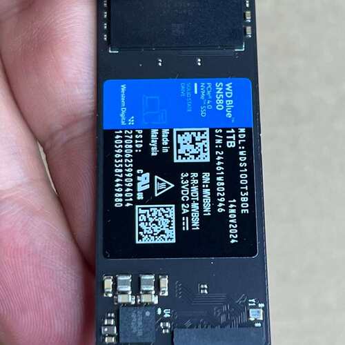 议价sn580 1t nvme 固态硬盘