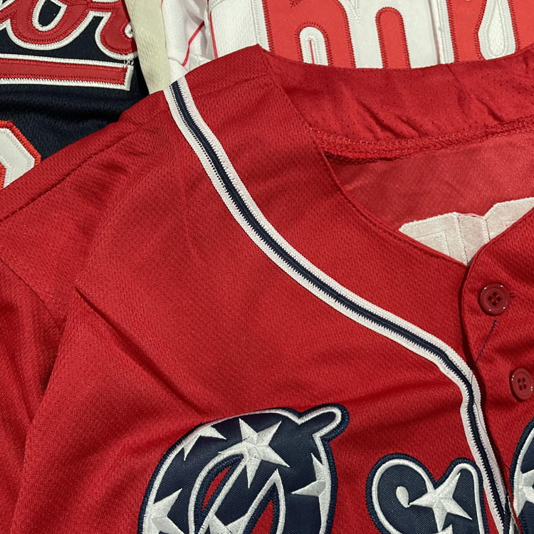 미국판 남녀 야구 유니폼 힙합 탑 스트리트 하라주쿠 비핀즈 트렌디 힙합 져지 화보 촬영복