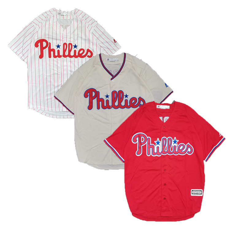 남성용 및 여성용 아메리칸 야구 셔츠 라지 사이즈 가디건 반팔 티셔츠 힙합 져지 맞춤형 레터 야구 유니폼 PHILADELPHIANS