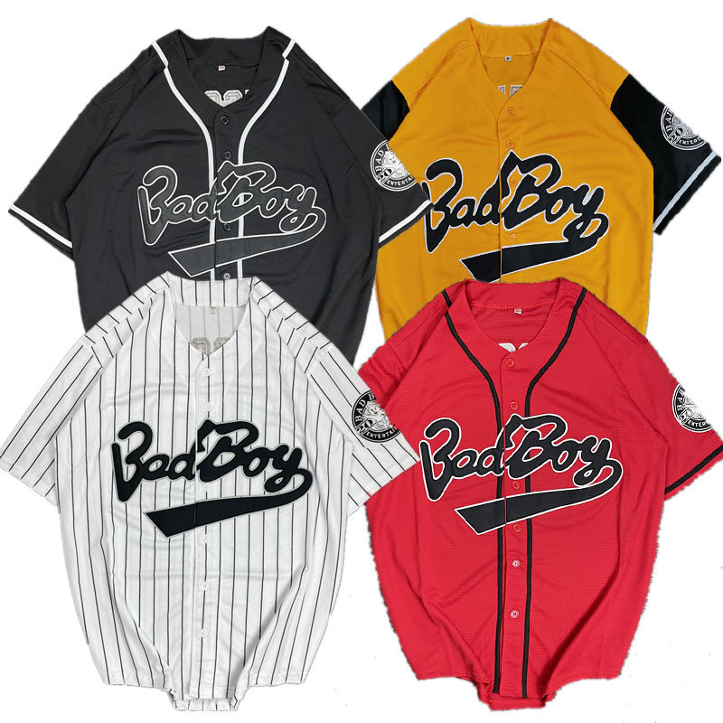 아메리칸 힙합 다용도 랩 힙합 미드길이 대형 가디건 야구 유니폼 힙합 저지 BBOY 커플