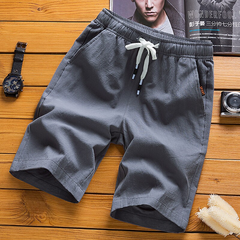 Men's shorts super thin summer cotton linen five-minute pant|ruв категории Мужская одежда, брюки - от Buy2taobao.com для оказания профессиональной услуги покупки агента Taobao