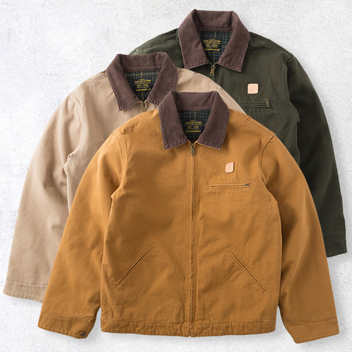 冬季工装加厚休闲外套翻领宽松