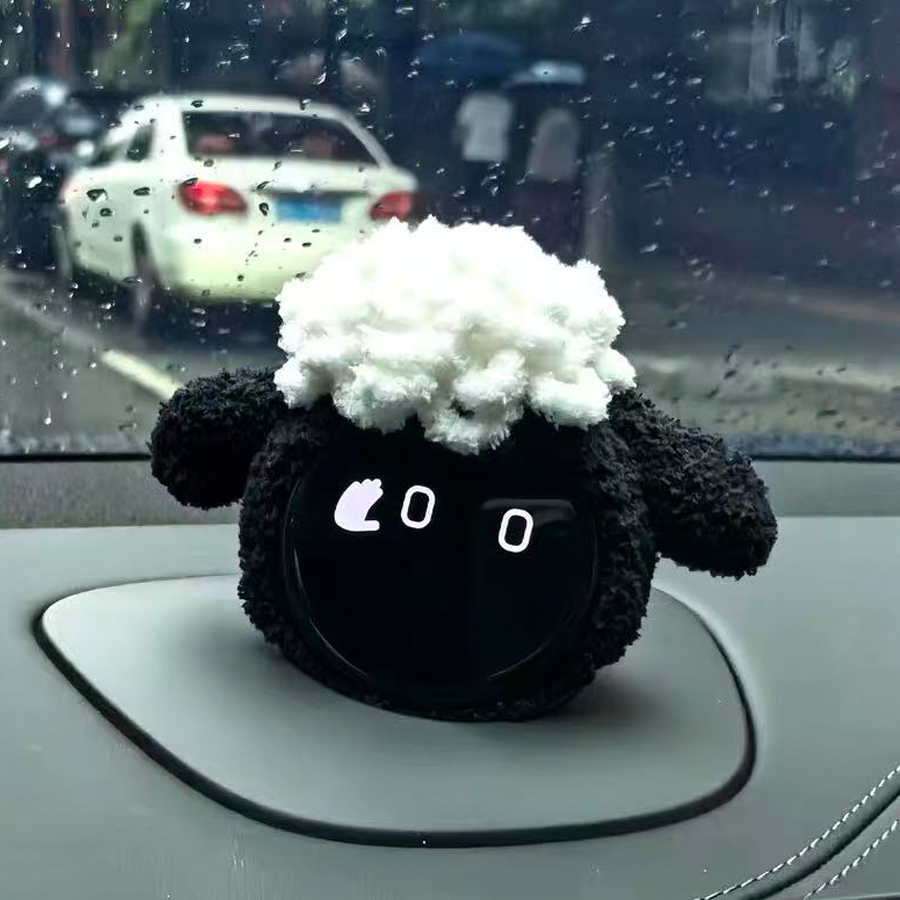 蔚来汽车nomi的帽子es6es78ec6ec7et5t可爱黑色小羊装饰搞笑帽