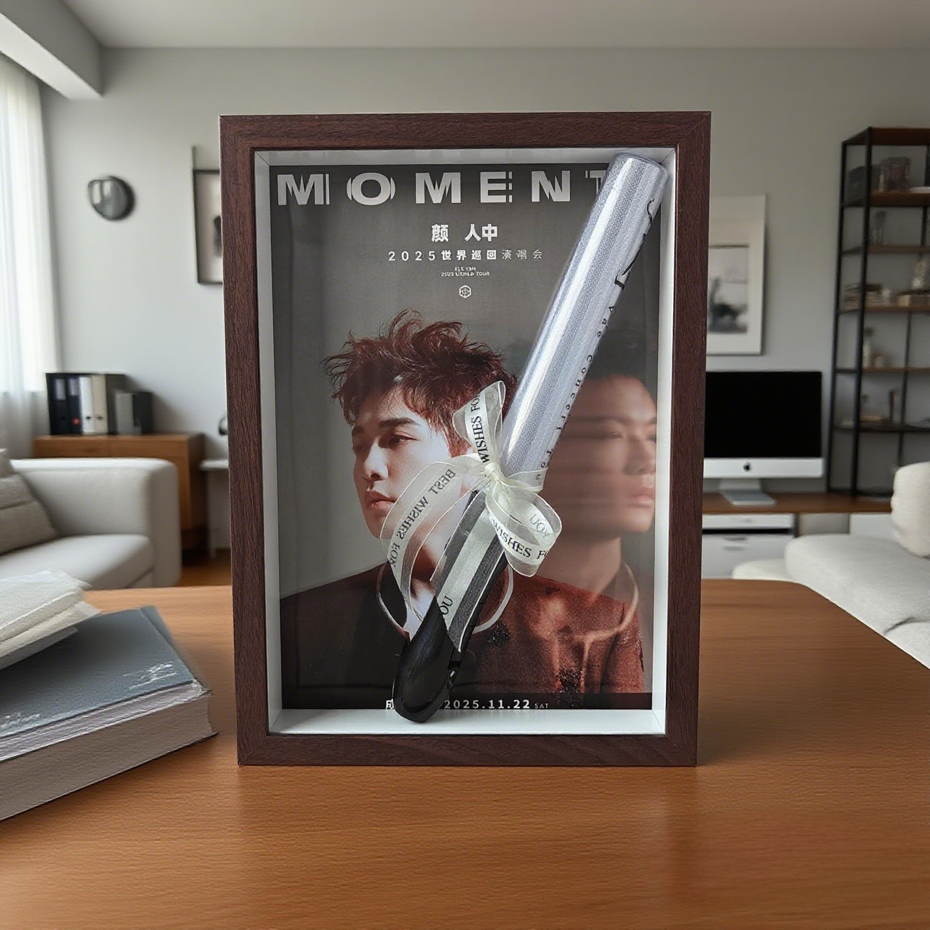 【颜人中】演唱会应援棒收纳立体中空相框diy相框中空