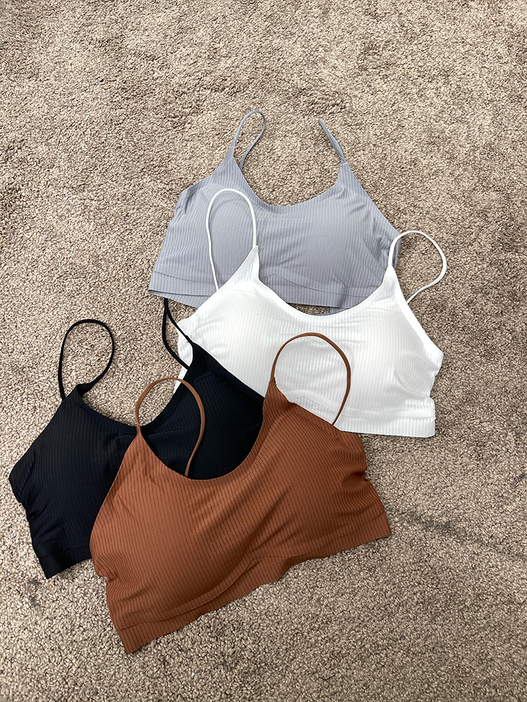 2020冰丝裹胸美背抹胸背心式文胸