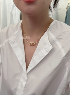 陈姬儿新款金色项链女