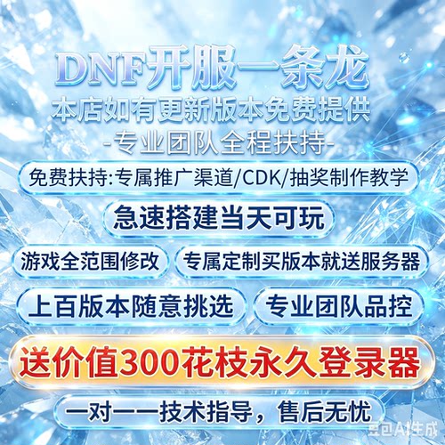 DNF开服架设一条龙服务PVF修改定制搭建服务器购买高端服务器搭建