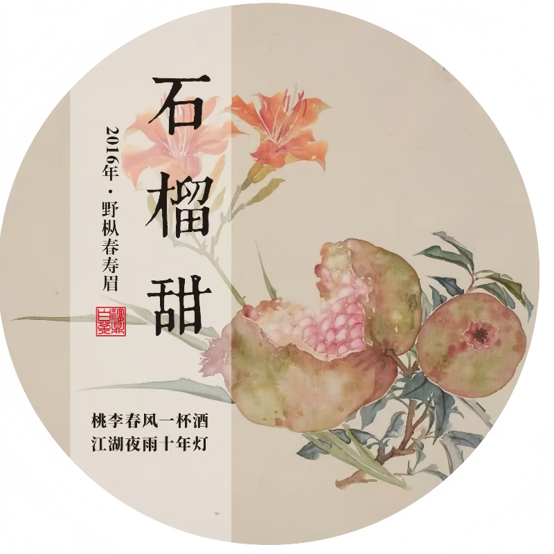 ［石榴甜］2016年磻溪荒野老枞春寿眉 气香味醇 石榴果汁甜稀缺