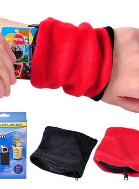 wrist wallets 运动臂包跑步吸汗手腕包零钱钥匙银行卡包非手机包
