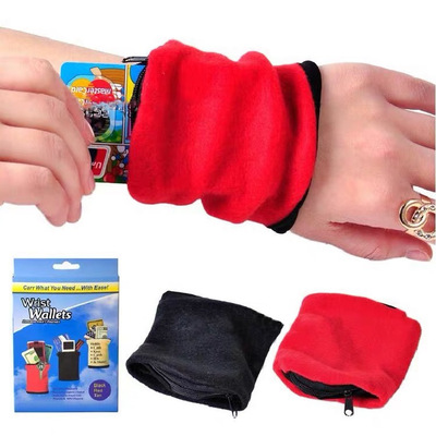 wrist wallets 运动臂包跑步吸汗手腕包零钱钥匙银行卡包非手机包
