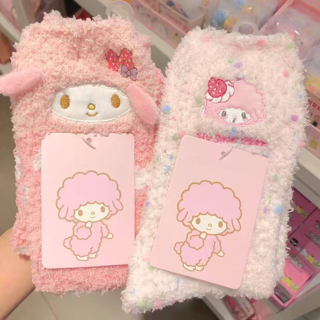 秋冬保暖珊瑚绒袜子女可