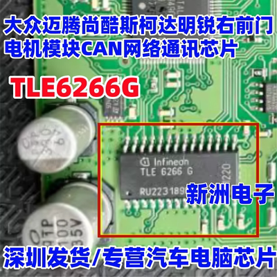TLE6266G 适用大众迈腾尚酷斯柯达明锐右前门电机CAN网络通讯芯片
