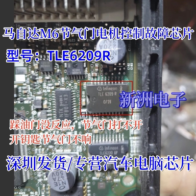 TLE6209R 适用马自达M6节气门电机控制故障芯片 汽车节气门驱动IC