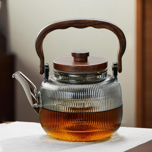 玻璃煮茶壶2025新款烧水壶耐高温泡茶家用电陶炉提梁壶围炉茶具