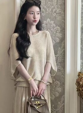独特漂亮初春裙子女2025新款气质老钱风连衣裙大方得体穿搭两件套