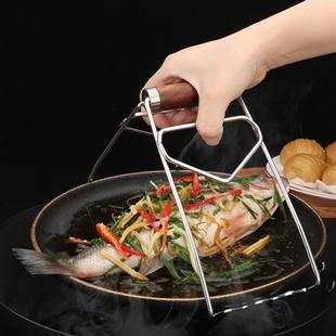 304不锈钢提盘器 厨房多功能取碗取盘器家用碗夹砂锅蒸菜夹提盘夹