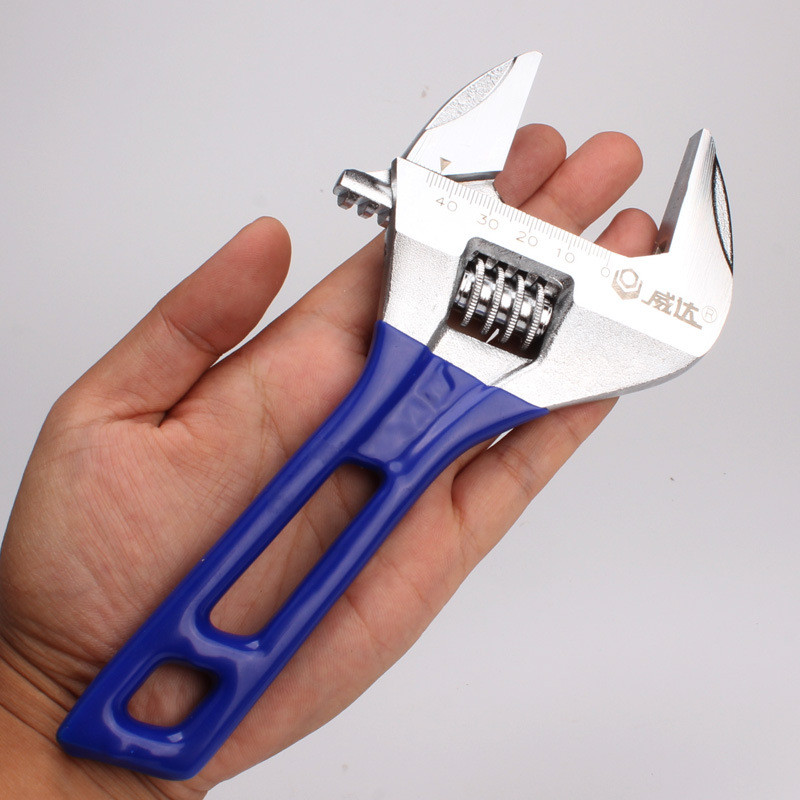 威达工具短柄活动扳手卫浴活口扳子大开口活扳手家用空调安装轻型