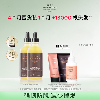 【热销推荐】GrowGorgeous强效增发精华液90ml*2头皮精华