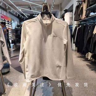 安踏冬季长袖t恤衫男立领半拉链炽热科技休闲卫衣上衣152647402N