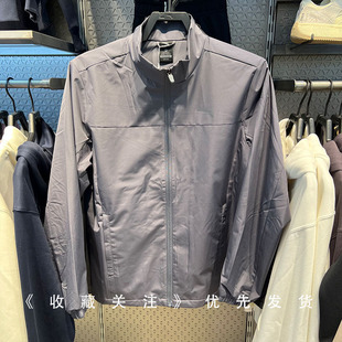 安踏防泼水外套丨男款丝光绒立领夹克防风简约运动上衣152547625