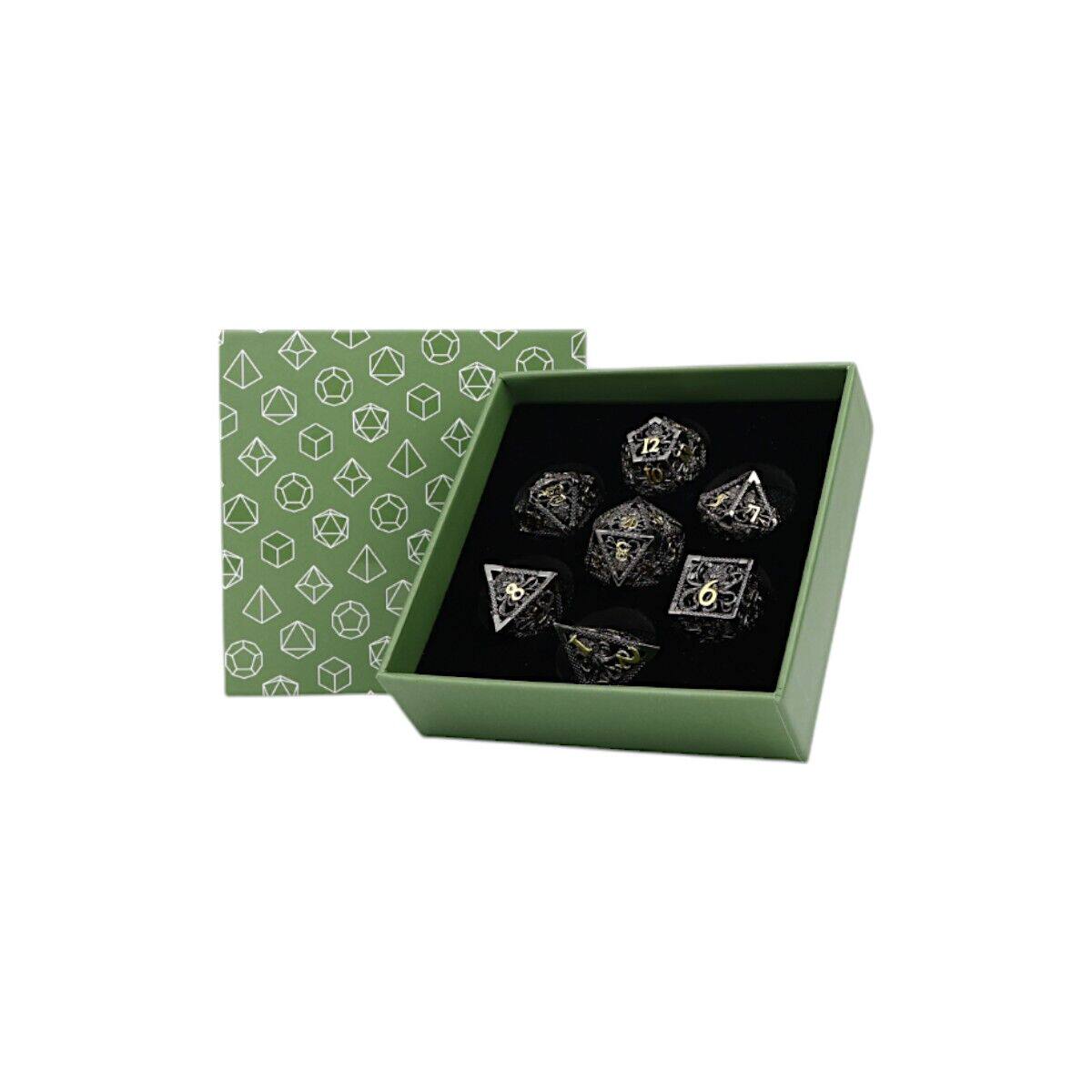 【桌游乱炖】LPG Dice Strange Aeon Dice Set Black/Gold