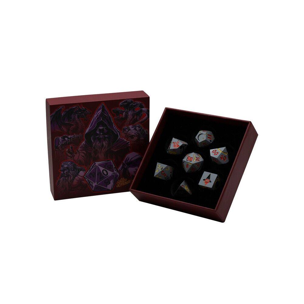 【桌游乱炖】LPG Dice Mage RPG Set Silver/Orange