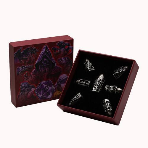 【桌游乱炖】LPG Dice Bullet RPG Set Silver