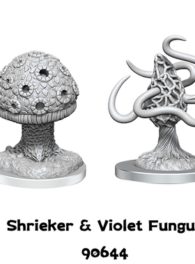 【桌游乱炖】DND跑团模型 白模 Shrieker & Violet Fungus 90644