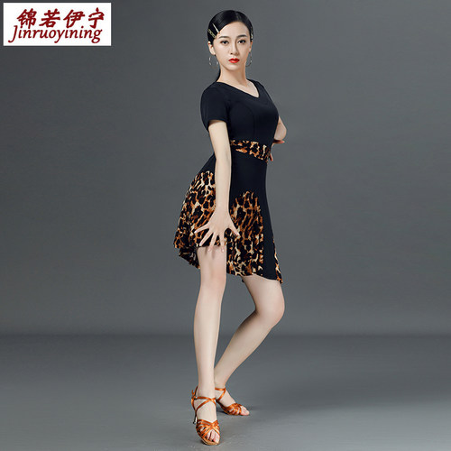 拉丁舞裙连衣裙时尚系带练功服