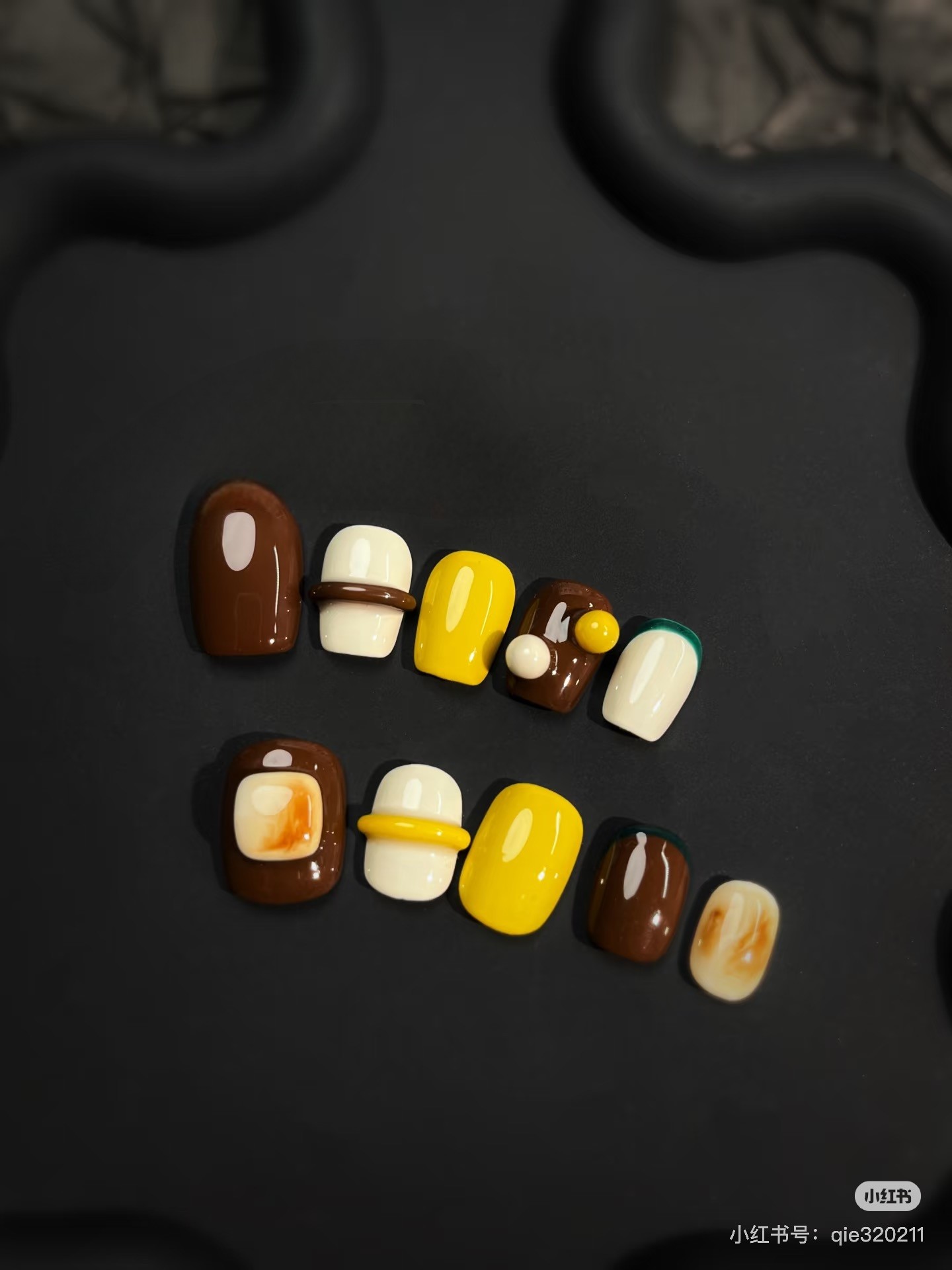 洛曼枝手作品日式INS风立体捏捏高级感短款美甲纯手工穿戴甲成品,彩妆/香水/美妆工具,穿戴甲/甲片,淘宝优惠券,粉丝福利购,淘宝优惠卷