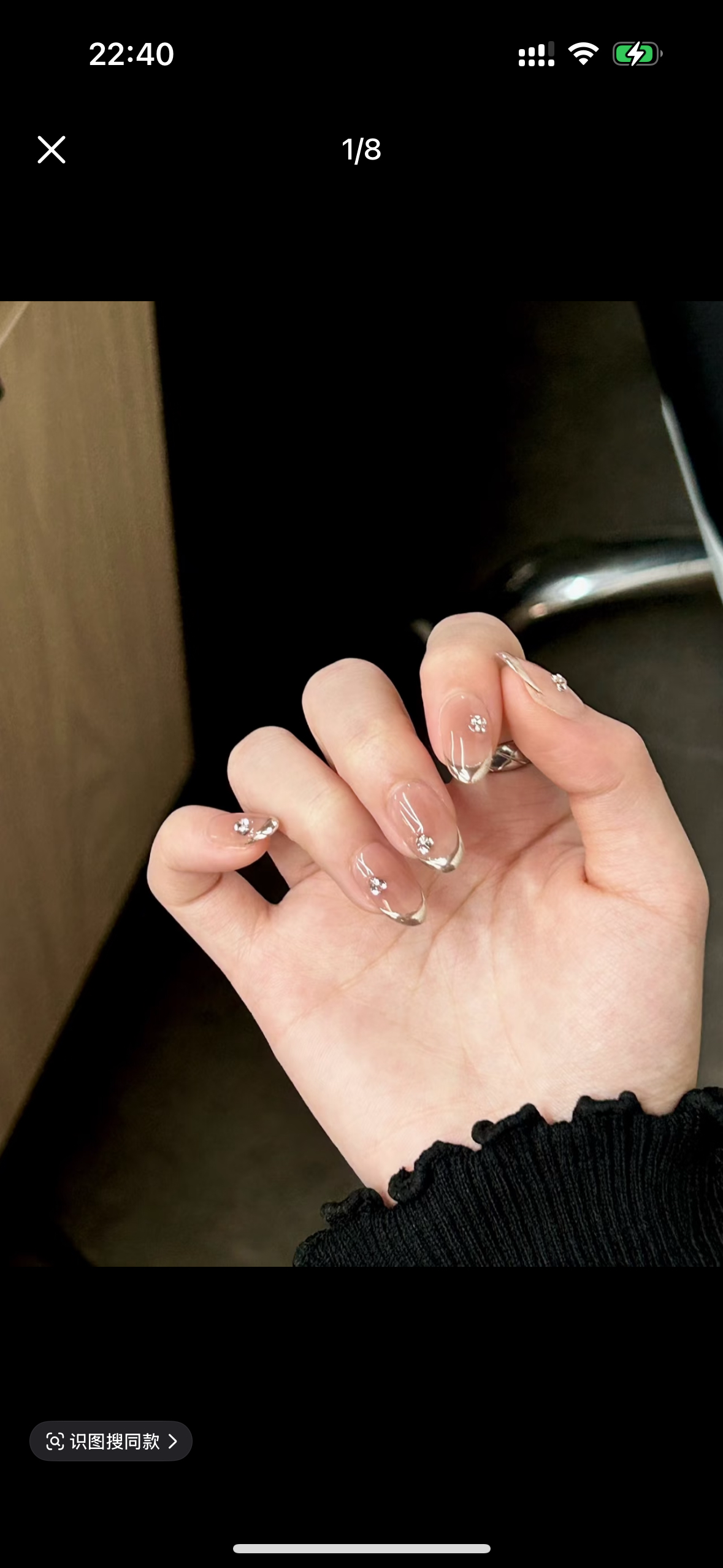 洛曼枝2025年新款纯手工穿戴甲 椿茶裸猫眼法式高级中长美甲指甲