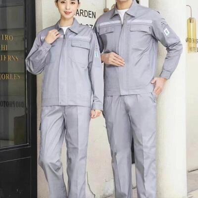防静电工作服耐磨男女长袖春秋套装加油站车间反光上衣劳保