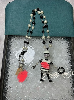 青岛中古vintage饰品欧美风复古项链女长款毛衣链