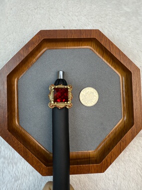 中古vintage复古宫廷风戒指红色宝塔喜庆戒指