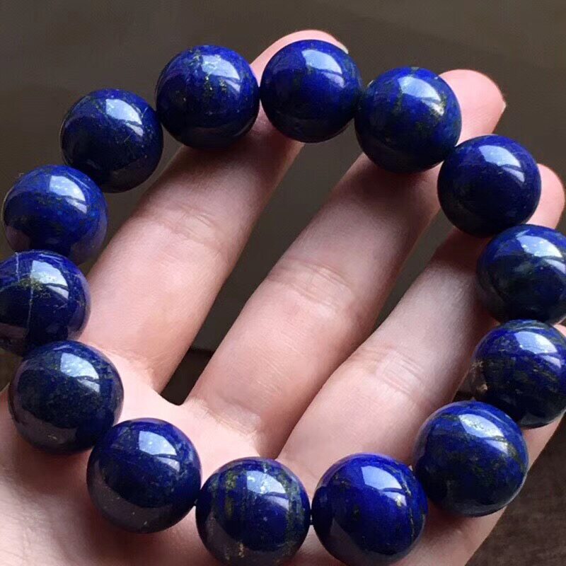 天然阿富汗青金石手链有白金时尚