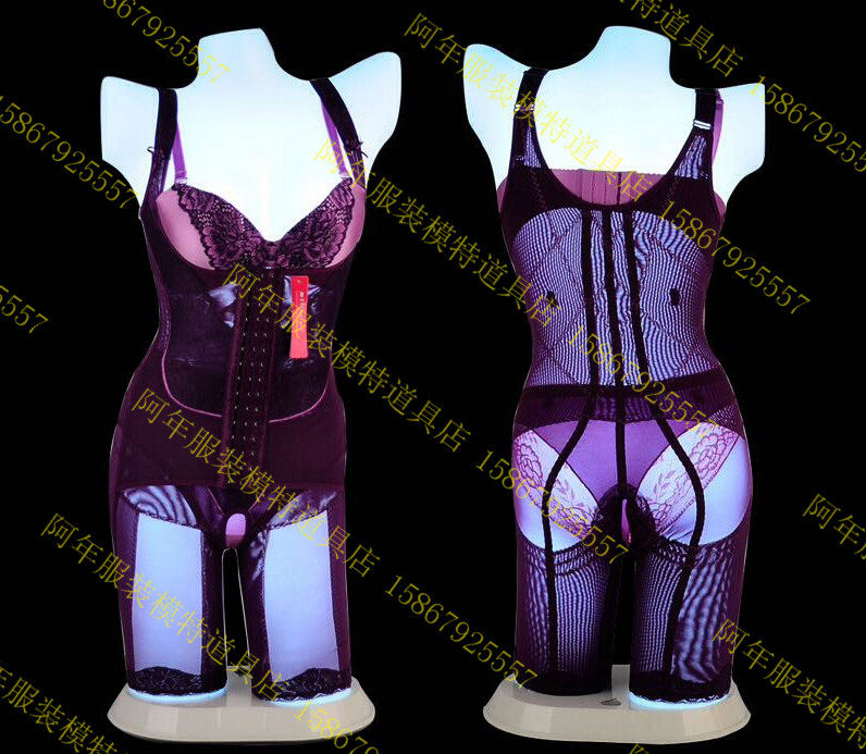 新款推荐灯光模特内衣内裤文胸灯模女半身展示模特内衣点灯模